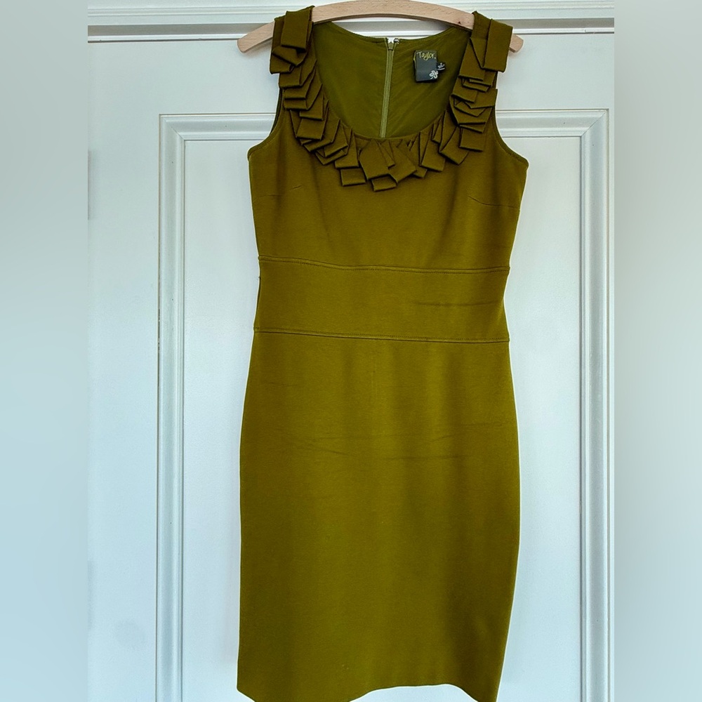 Taylor Sleeveless Olive Mini Dress